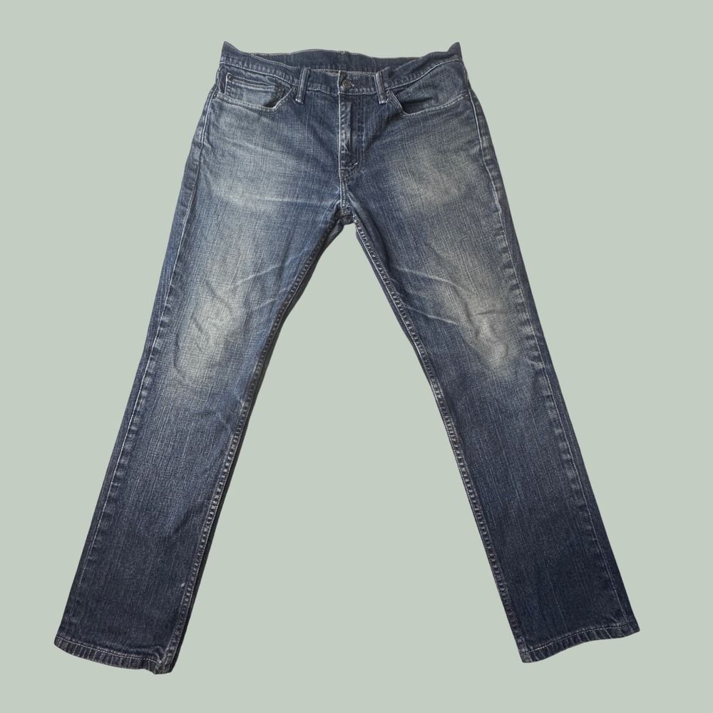 Levi's 511 Jeans Mens 34x30 (35x28) Slim Fit Dark Blue Wash Stretch Denim Pants